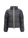 Burberry Black Polyester Down Jacket In Black