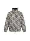 Burberry Reversible Check Snowdon Puffer Jacket In Lichen Ip Check