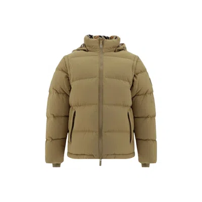 Burberry Down Jacket In Beige