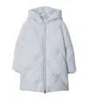 Burberry Kids Down-filled Ekd Puffer Jacket (3-14 Years) In Blue