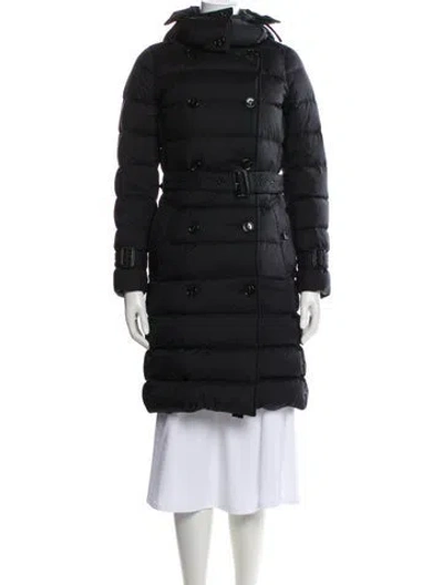 Pre-owned Burberry Down Parka In Black