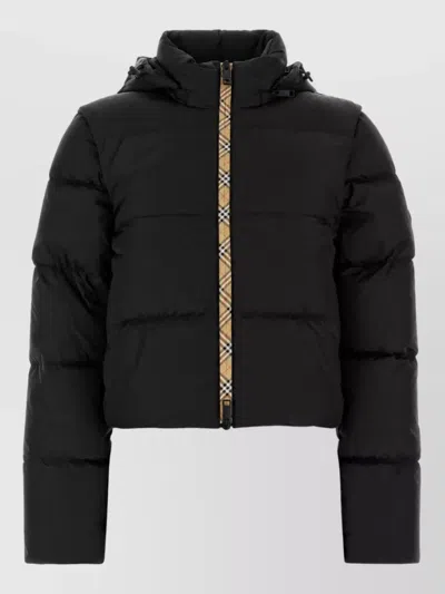 Burberry Down Puffer Jacket In Black