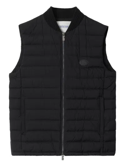 Burberry Down Vest With Logo