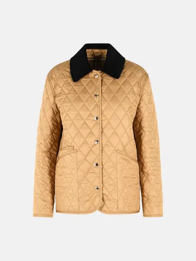 Burberry Dranefeld Quilted Country Jacket Polyester In Neutral