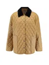 Burberry Diamond Quilted Button-up Jacket