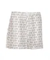 BURBERRY DRAWSTRING ALL-OVER PRINTED SHORTS