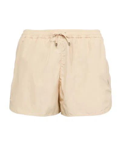 Burberry Drawstring Shorts In Beige