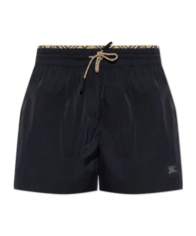Burberry Drawstring Shorts In Black