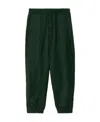 Burberry Drawstring Tailored Trousers In Black