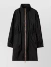 Burberry Drawstring Waist High Collar Parka
