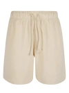 BURBERRY DRAWSTRING WAIST SIGNATURE LOGO EMBROIDERED SHORTS