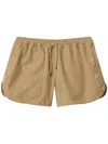 Burberry Cotton Shorts Drawstring Waistband In Beige