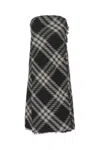 Burberry Midi Dress With Check Pattern
