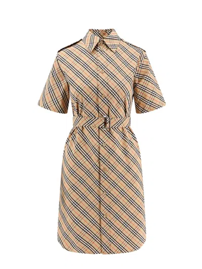 Burberry Dress In Beige