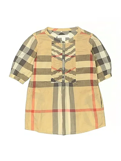 Pre-owned Burberry Kids' Dress In Brown