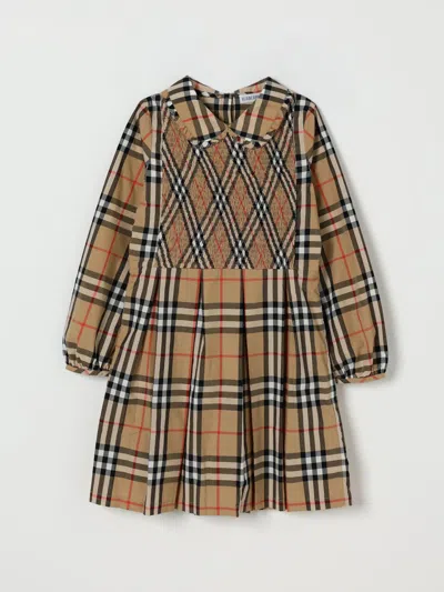 Burberry Dress  Kids Color Beige In Green