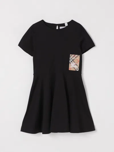 BURBERRY DRESS BURBERRY KIDS COLOR BLACK,425370002