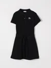 Burberry Ekd-embroidered Dress In Black