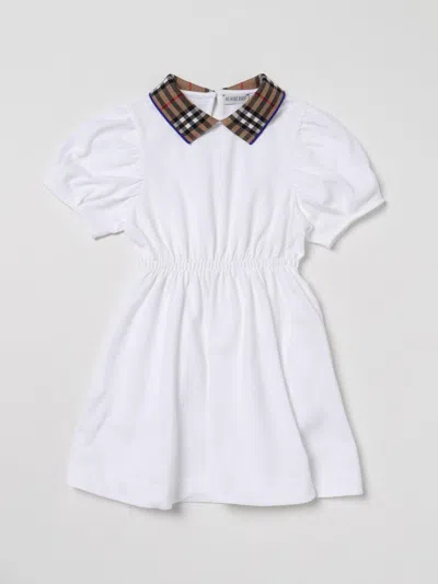 BURBERRY DRESS BURBERRY KIDS COLOR WHITE,400402001