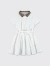 Burberry Girl's Astrid Check Polo Shirtdress In Multi