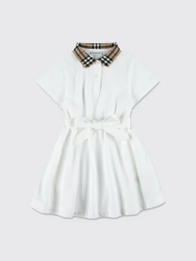 BURBERRY DRESS BURBERRY KIDS COLOR WHITE,H36280001