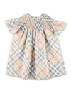 Burberry Kg5 Cali Checked Cotton Top In Pale Stone Ip Check