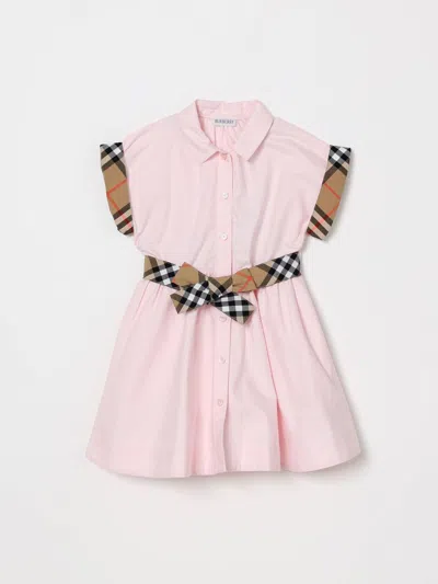 BURBERRY BURBERRY DRESS KIDS COLOR PINK,441668010