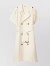 Burberry Trench Dress Viscose Belted Double-breasted Epaulettes