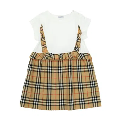 Burberry Kids' Dress In White
