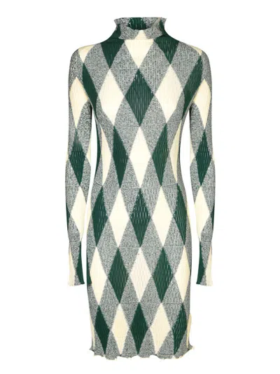 Burberry Dresses In Green