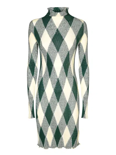 Burberry Dresses In Green