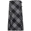 Burberry Midi Dress With Check Pattern In Multicolor