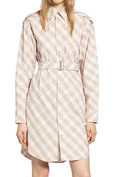 Burberry Dresses In Neutral