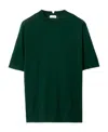 Burberry Drop-shoulder Wool Knitted Top In Green