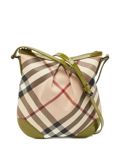 Pre-owned Burberry Dryden Cross Body Bag In Neutral