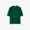Burberry Duck Cotton T-shirt In Ivy