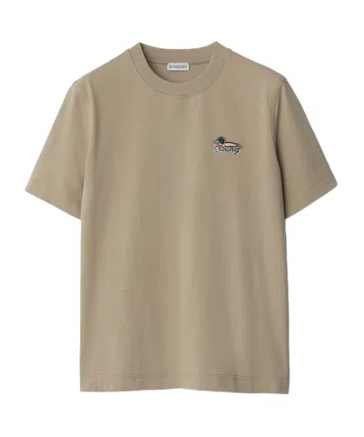 BURBERRY BURBERRY DUCK-EMBROIDERED CREWNECK T-SHIRT