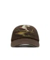 Burberry Brown Duck Gabardine Baseball Cap In Black