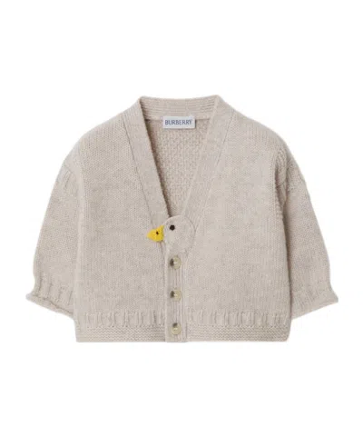 Burberry Duck-motif Cardigan Set (set Of Three) In Nude