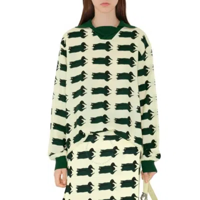Burberry Duck Print Viscose Jumper