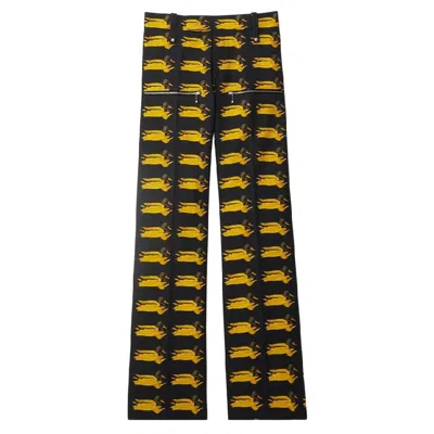 BURBERRY BURBERRY DUCK-PRINT WOOL PANTS