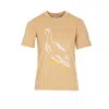 Burberry Duck Printed Crewneck Cotton T-shirt