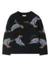 Burberry Duck Sweater In Black