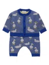 Burberry Duck Two-piece Set In Blue