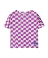 Burberry Duckstooth Cotton T-shirt In Purple