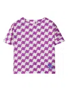 Burberry Duckstooth Cotton T-shirt In Purple