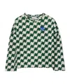 Burberry Duckstooth Cotton Top In Green