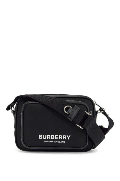 Burberry Econyl Crossbody Bag In Black
