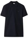 Burberry Eddie Cotton Pique Polo Shirt Clothing In Blue