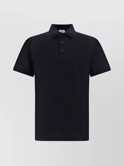 BURBERRY EDDIE COTTON POLO SHIRT WITH SHORT SLEEVES
